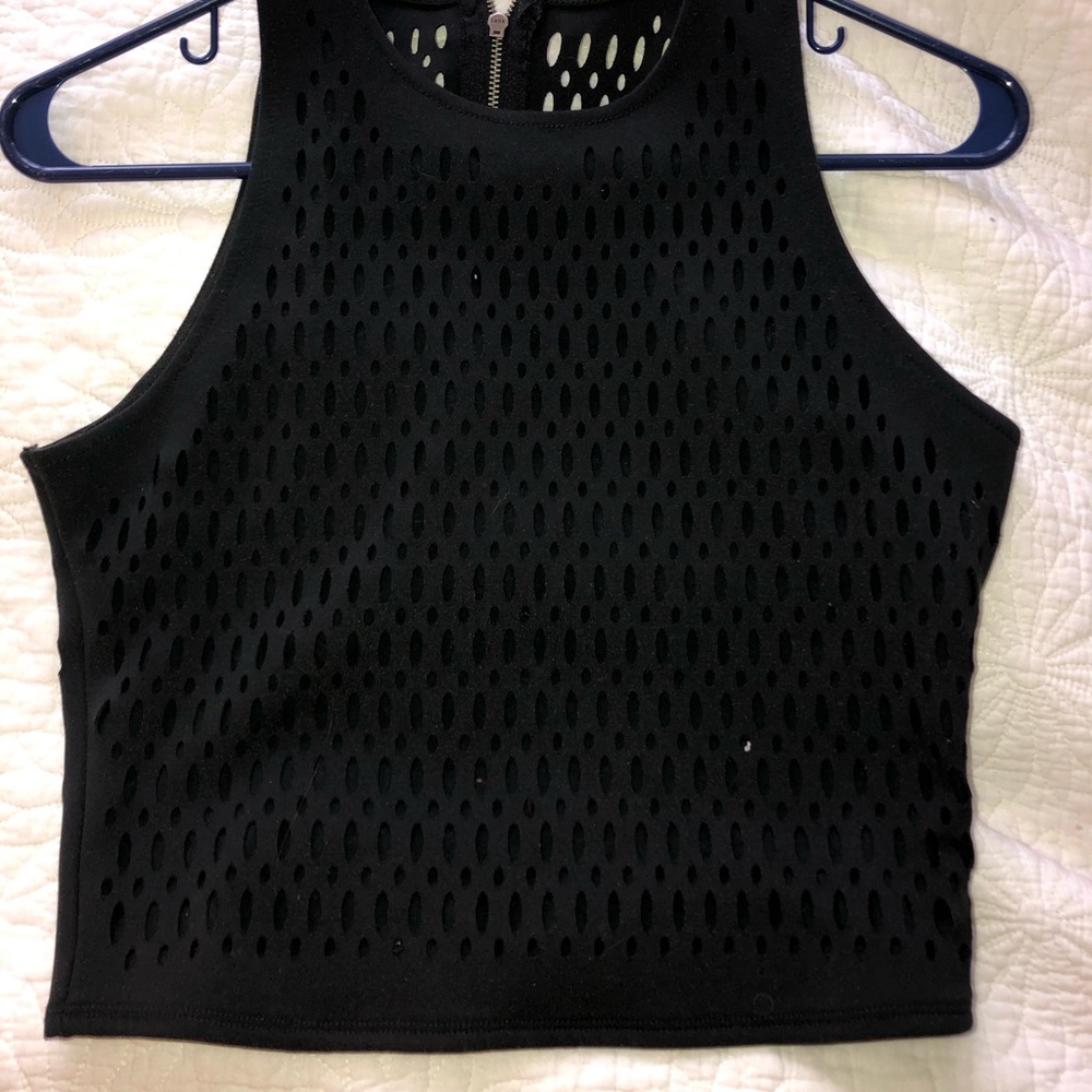 Black crop top